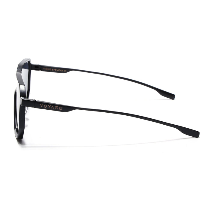 Voyage Wayfarer Sunglasses for Men & Women (Black Lens | Black Frame - MG7395)
