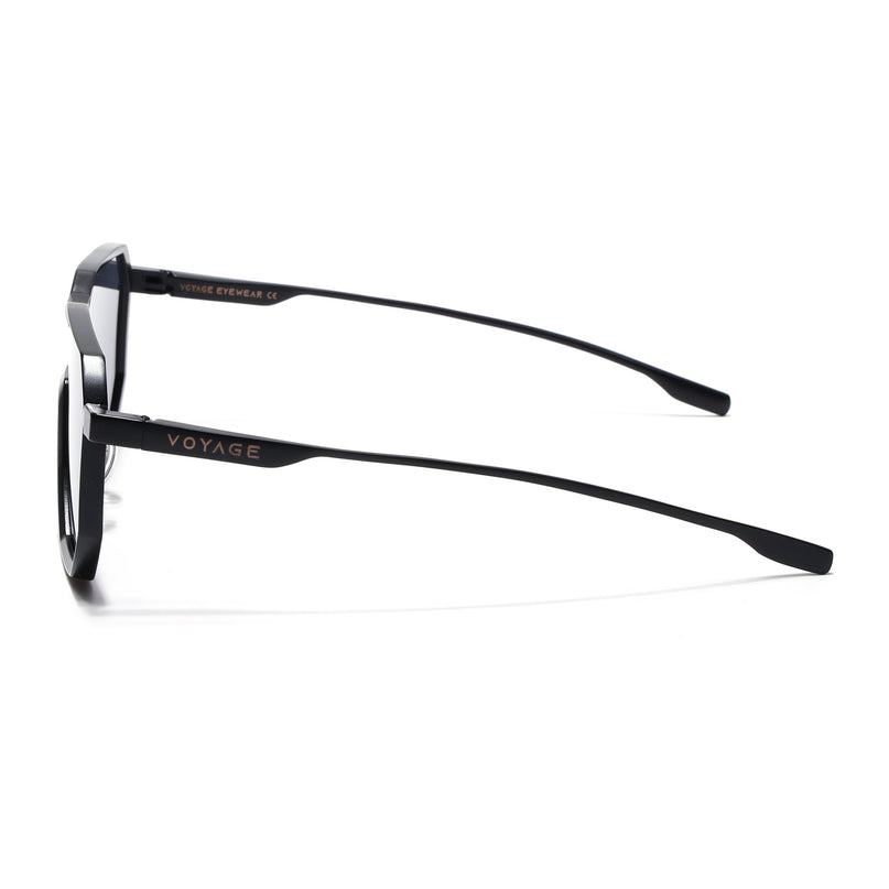 Voyage Wayfarer Sunglasses for Men & Women (Black Lens | Black Frame - MG7395)