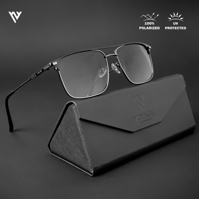 Wayfarer Polarized Sunglasses (Grey Lens | Grey Frame - PMG4985)