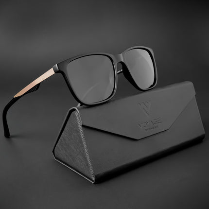 Wayfarer Polarized Sunglasses (Black Lens | Matt Black Frame - PMG5058)