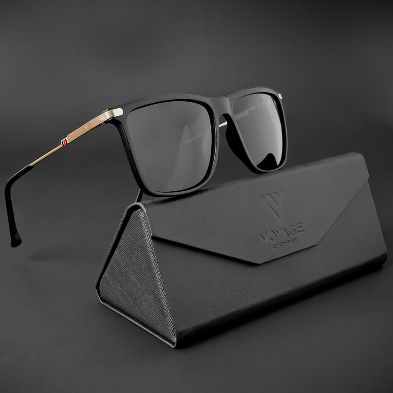 Uptown | Wayfarer Polarized Sunglasses (Black Lens | Matt Black Frame - PMG5038)