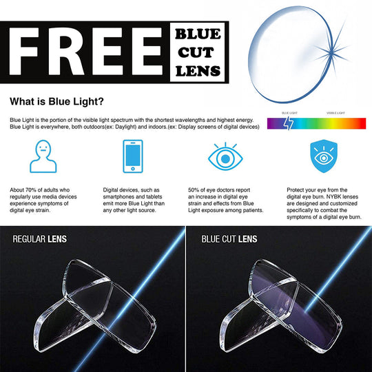 Voyage Golden Square Rim Less Eyeglasses - MG3930