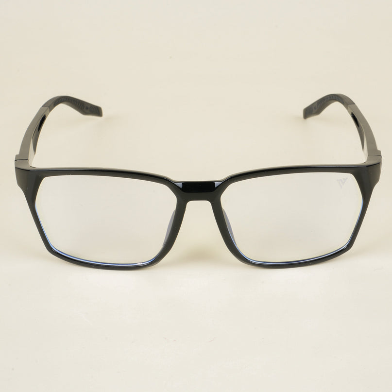 Voyage Techtonic Shine Black & Grey Wayfarer Eyeglasses for Men & Women - MG5291-C2