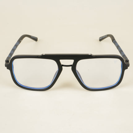 Voyage Matt Black Wayfarer Eyeglasses for Men & Women - MG5277-C1