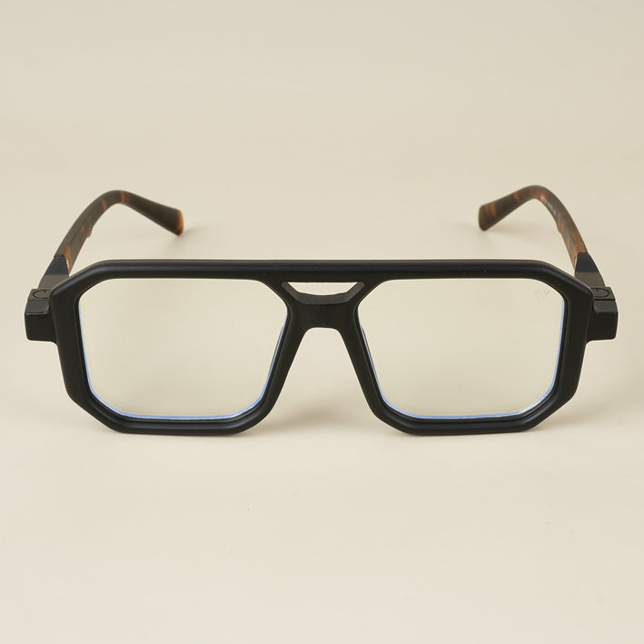 Voyage Goat Matt Black Wayfarer Eyeglasses for Men & Women - MG5509-C5