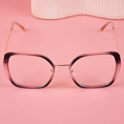 Voyage Glam Pink & Black Cateye Eyeglasses for Women - MG5143-C4