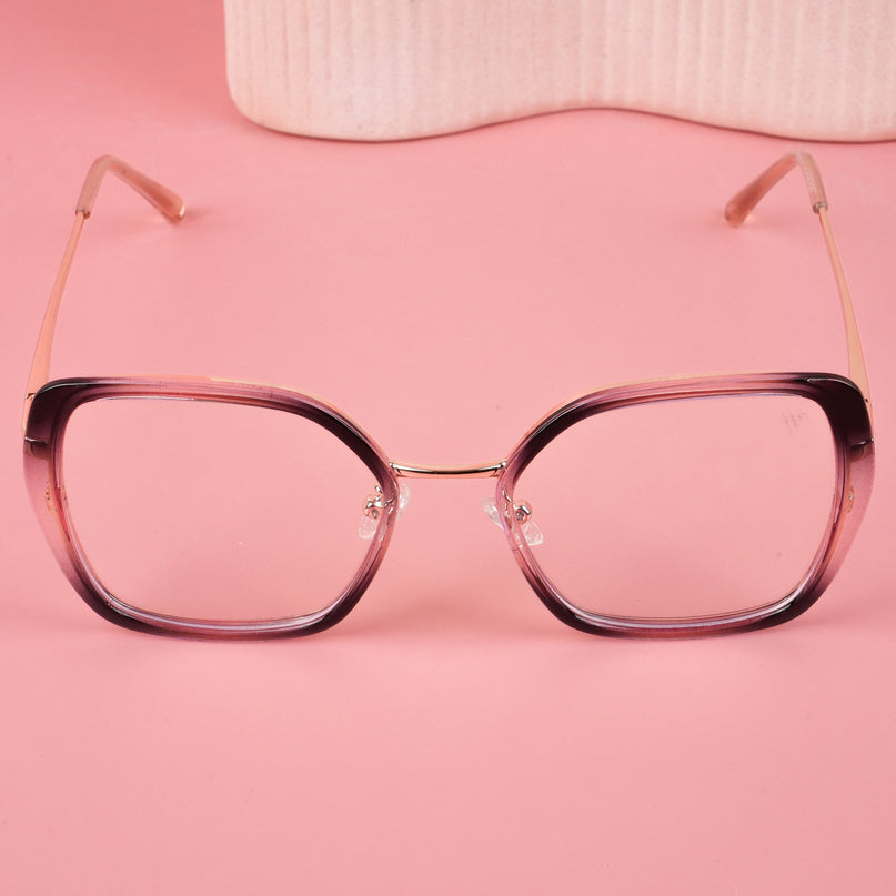 Voyage Glam Pink & Black Cateye Eyeglasses for Women - MG5143-C4