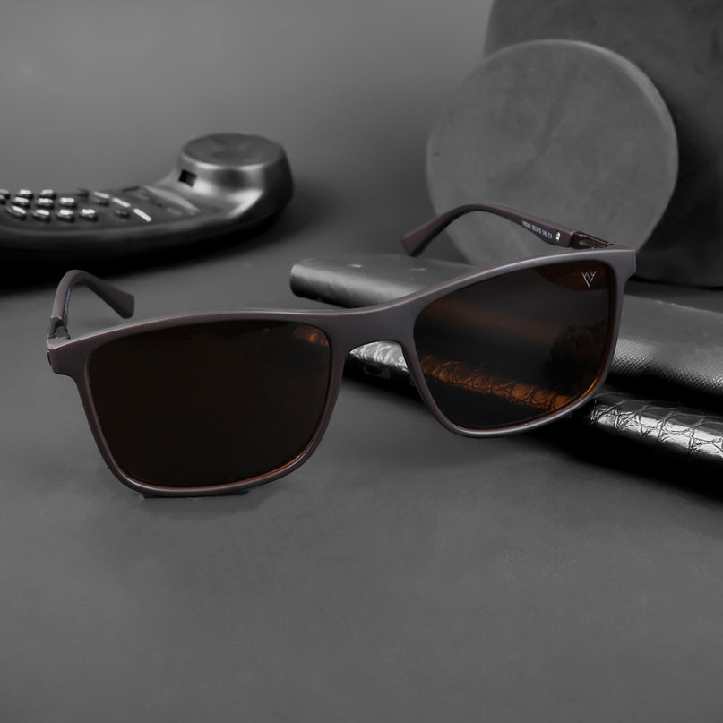 Wayfarer Polarized Sunglasses (Brown Lens | Brown Frame - PMG5043)