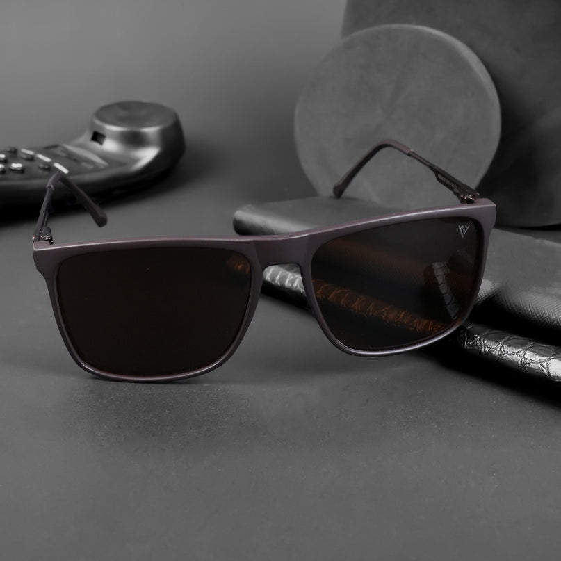 Wayfarer Polarized Sunglasses (Brown Lens | Brown Frame - PMG5051)