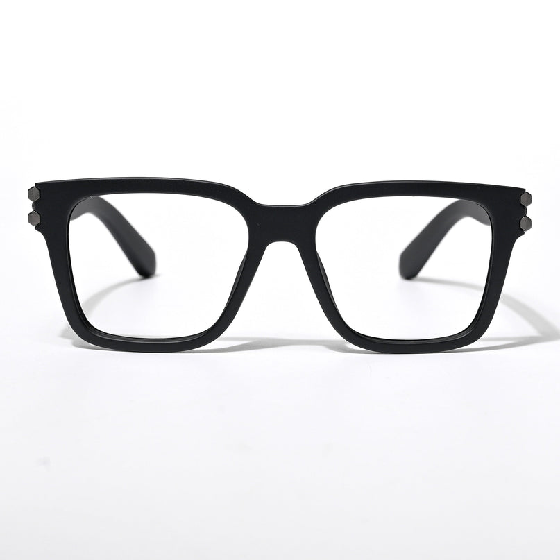Eyejack Sonic Matt Black Square Eyeglasses for Men & Women (82102CL584-C2)
