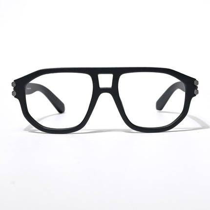 Eyejack Shadow Matt Black Wayfarer Eyeglasses for Men & Women (82104CL585-C1)