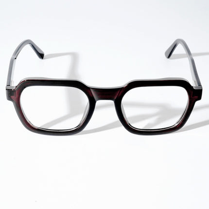 EyeJack Astra Brown Square Eyeglasses for Men & Women (TR6603CL93-C9)