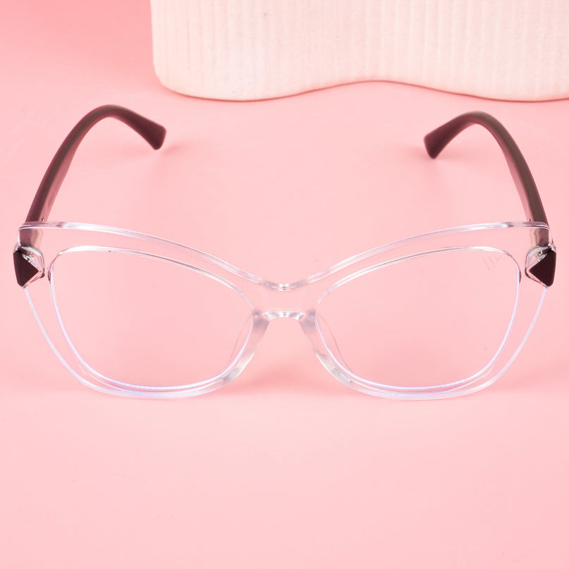 Voyage Transparent Cateye Eyeglasses for Women - MG4009