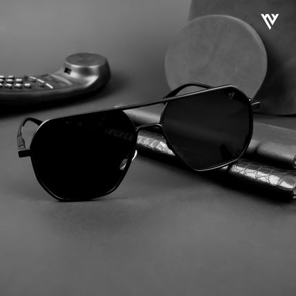 Vantage | Wayfarer Polarized Sunglasses (Black Lens | Black Frame - PMG5172)