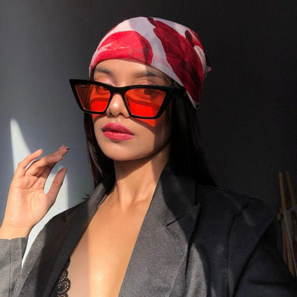 Velari | Black-Red Cateye Sunglasses MG3299