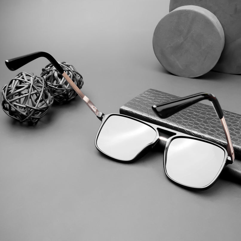 Nexus | Wayfarer Polarized Sunglasses (Black Lens | Matt Black Frame - PMG5054)