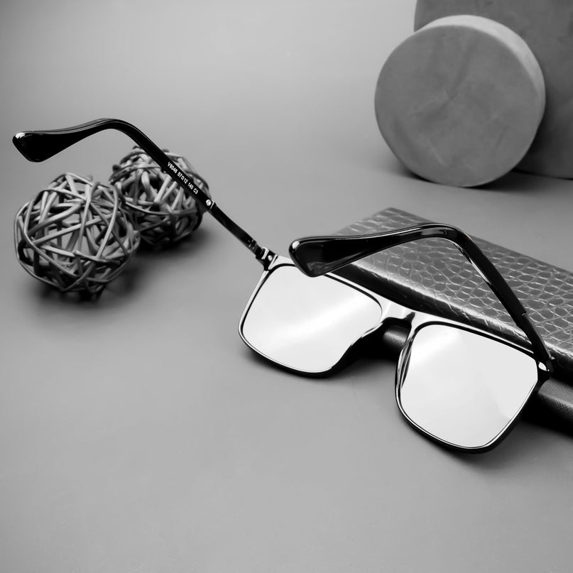 Wayfarer Polarized Sunglasses (Black Lens | Shine Black Frame - PMG5044)