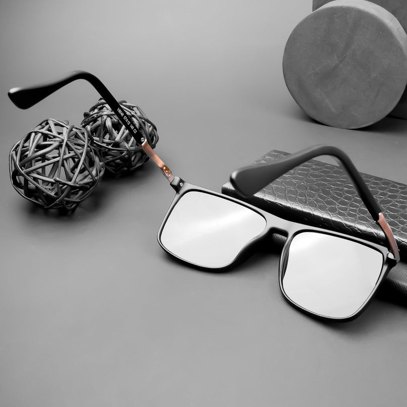 Wayfarer Polarized Sunglasses (Black Lens | Matt Black Frame - PMG5046)
