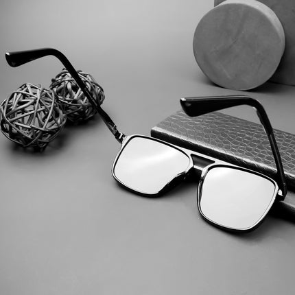 Nexus | Wayfarer Polarized Sunglasses (Black Lens | Shine Black Frame - PMG5052)