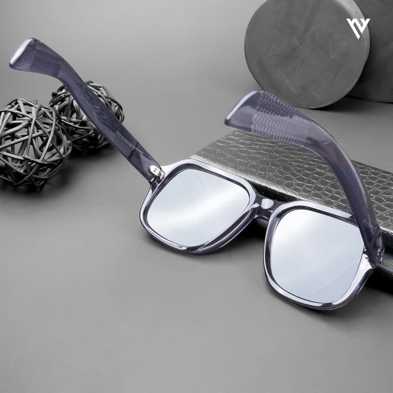 Wayfarer Polarized Sunglasses (Black Lens | Purple Frame - PMG4990)