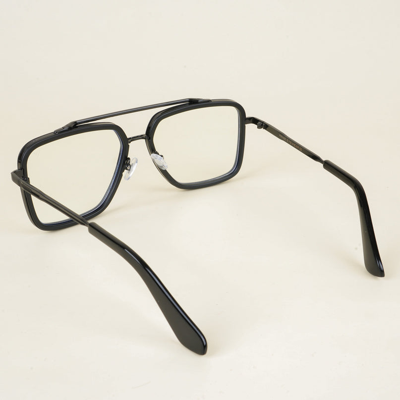 Voyage Black Wayfarer Eyeglasses for Men & Women - MG5214-C1