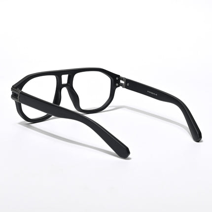 Eyejack Shadow Matt Black Wayfarer Eyeglasses for Men & Women (82104CL585-C1)