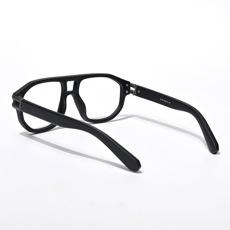 Eyejack Shadow Matt Black Wayfarer Eyeglasses for Men & Women (82104CL585-C1)