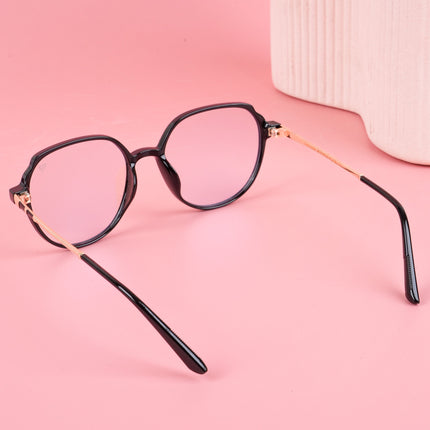 Voyage Glam Shine Black Square Eyeglasses for Men & Women - MG4678-C5