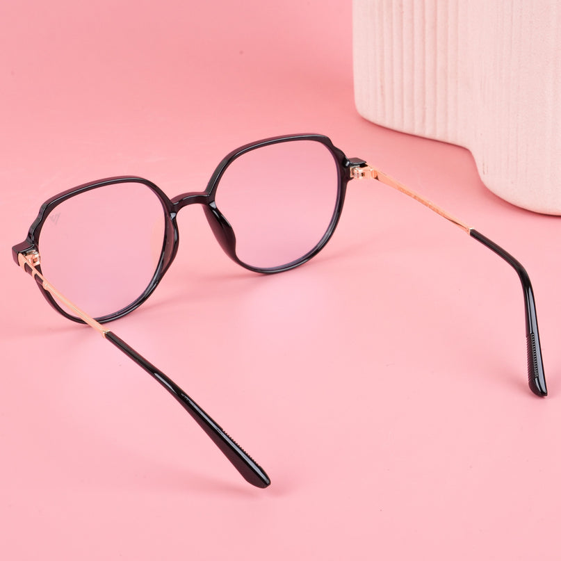 Voyage Glam Shine Black Square Eyeglasses for Men & Women - MG4678-C5