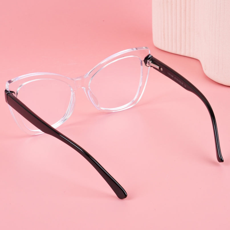 Voyage Transparent Cateye Eyeglasses for Women - MG4009