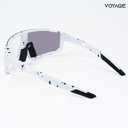 Voayge Drift Photochromic White Eyeglasses for Men & Women - MG5602-C2
