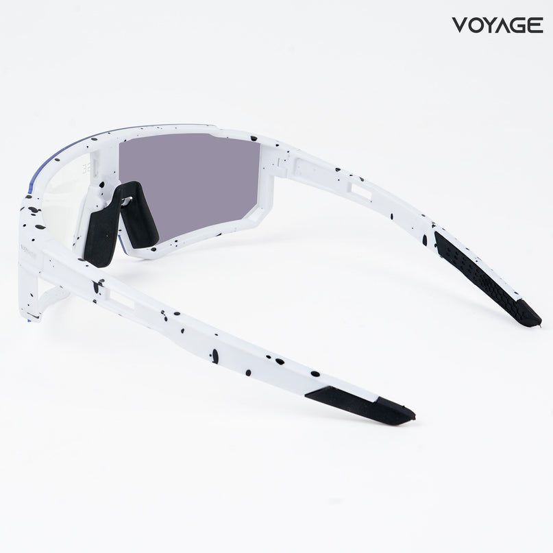 Voayge Drift Photochromic White Eyeglasses for Men & Women - MG5602-C2