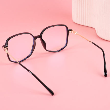 Voyage Glam Shine Black Square Eyeglasses for Men & Women - MG4828-C1