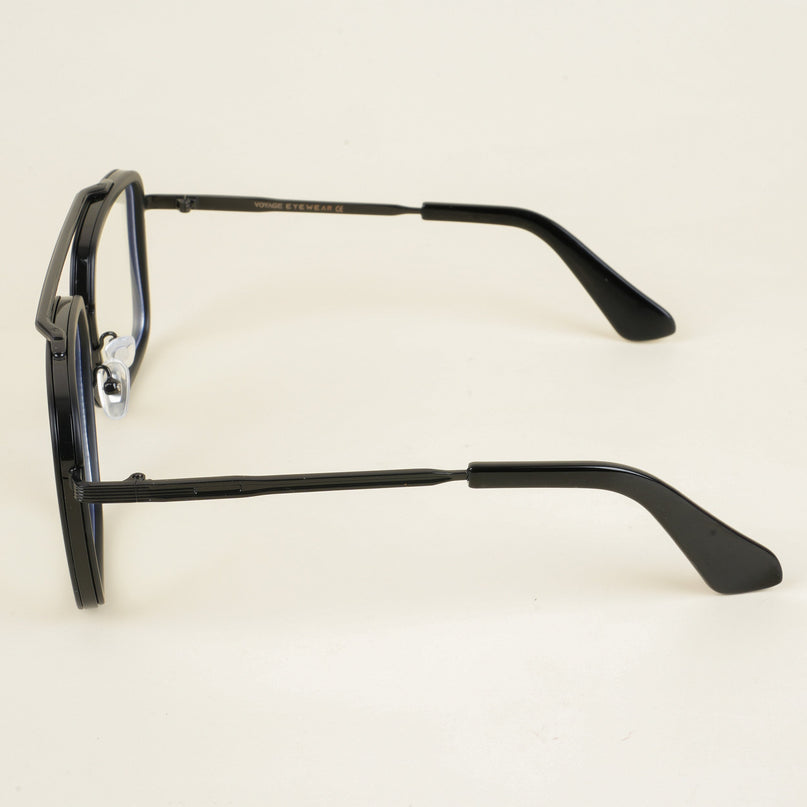 Voyage Black Wayfarer Eyeglasses for Men & Women - MG5214-C1