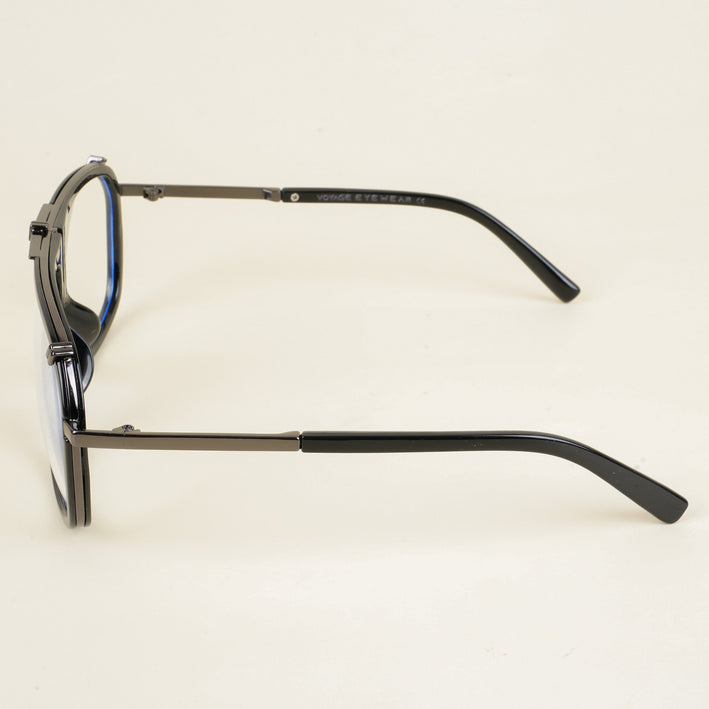 Voyage Black & Grey Wayfarer Eyeglasses for Men & Women - MG5222-C3