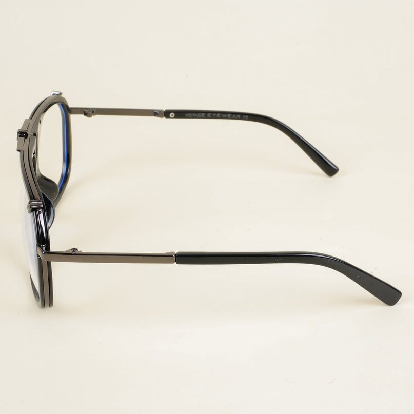 Voyage Black & Grey Wayfarer Eyeglasses for Men & Women - MG5222-C3