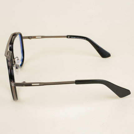 Voyage Black & Grey Wayfarer Eyeglasses for Men & Women - MG5274-C1