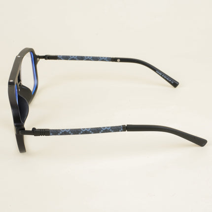 Voyage Matt Black Wayfarer Eyeglasses for Men & Women - MG5277-C1
