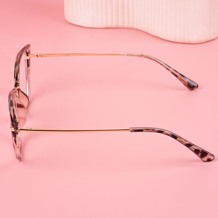 Voyage Glam Demi Brown & Golden Cateye Eyeglasses for Women - MG5227-C5