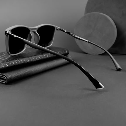 Wayfarer Polarized Sunglasses (Black Lens | Matt Black Frame - PMG5041)