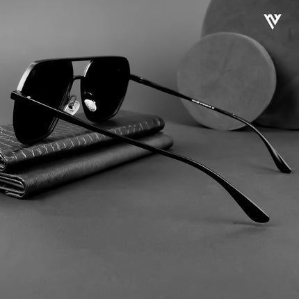 Vantage | Wayfarer Polarized Sunglasses (Black Lens | Black Frame - PMG5172)