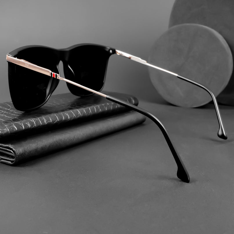 Uptown | Wayfarer Polarized Sunglasses (Black Lens | Matt Black Frame - PMG5038)