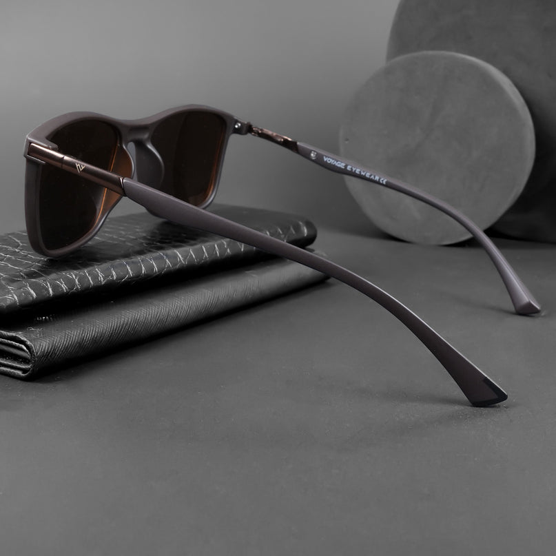 Wayfarer Polarized Sunglasses (Brown Lens | Brown Frame - PMG5043)