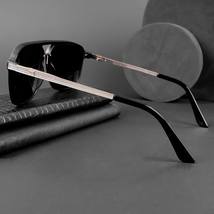 Nexus | Wayfarer Polarized Sunglasses (Black Lens | Matt Black Frame - PMG5054)