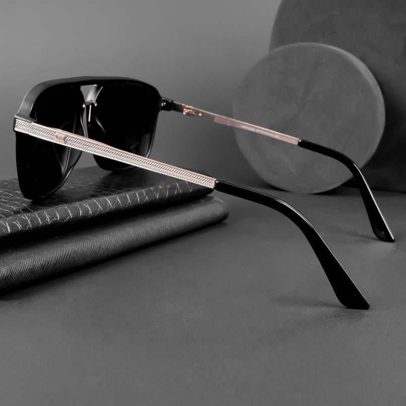 Nexus | Wayfarer Polarized Sunglasses (Black Lens | Matt Black Frame - PMG5054)