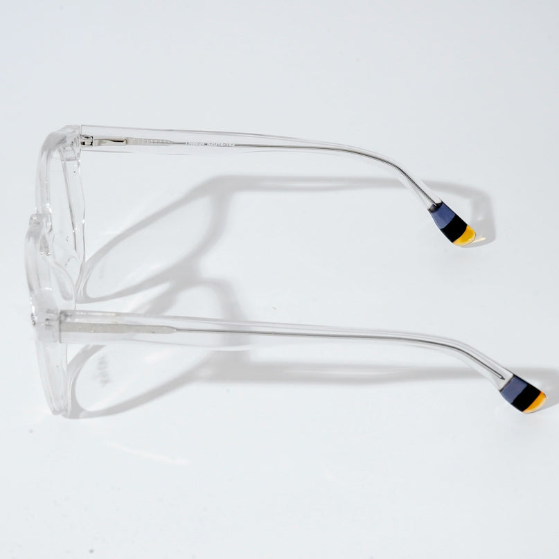 EyeJack Astra Transparent Square Eyeglasses for Men & Women (TR6604CL99-C4)