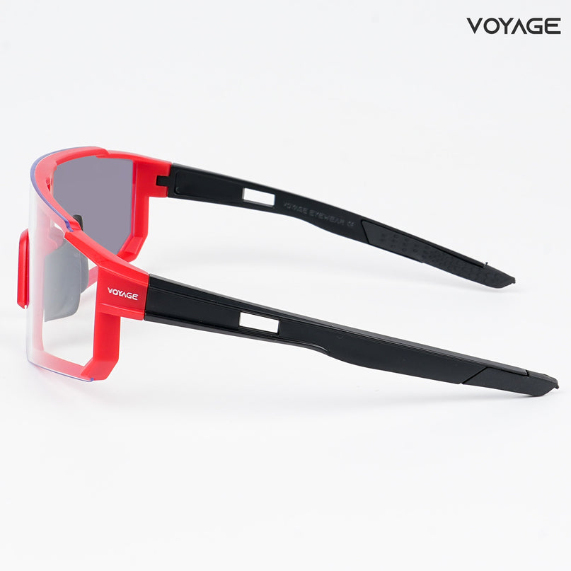 Voayge Drift Photochromic Red Eyeglasses for Men & Women - MG5603-C3