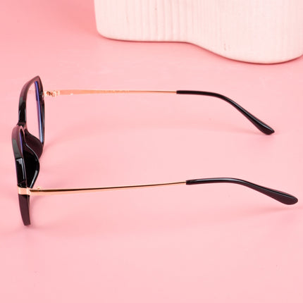 Voyage Glam Shine Black Square Eyeglasses for Men & Women - MG4861-C1