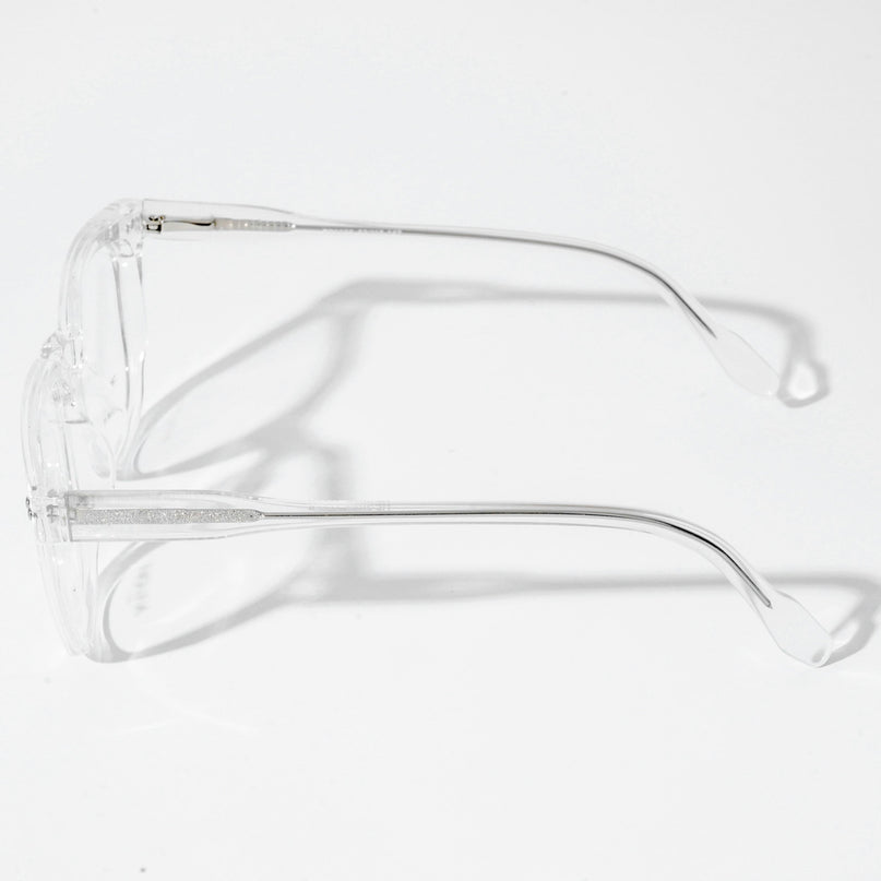 EyeJack Astra Transparent Square Eyeglasses for Men & Women (TR6605CL109-C4)