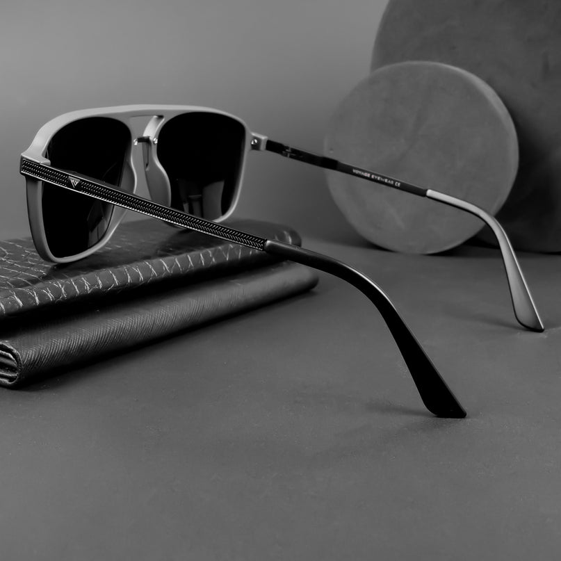 Nexus | Wayfarer Polarized Sunglasses (Black Lens | Matt Black Frame - PMG5053)